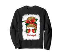 Cute Portuguese Girl Women Portuguesa Portugal Flag Girls Sweatshirt