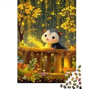 Cute Possum Jigsaw Puzzles for Adults 1000 Piece Opossum Jigsaw Puzzle for Adults Wood Puzzle Colourful,Fun,Challenging And Brainteasing Multi Colour 1000pcs (75x50cm)