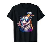 Cute Possum Rock Punk Music UFO Men Kids Women Funny Possum T-Shirt