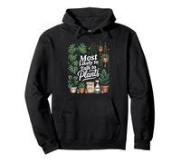 Cute Pot Plant, Cactus Funny Most Likely To Talk to Plants Pullover Hoodie