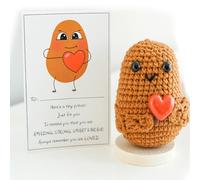 Cute Potato Funny Doll,Graduation Presents for Her 2025, Birthday Gifts for Boyfriend Girlfriend ,Crochet Gift Emotional Support Small LOVE Gifts for Graduation Friends, Party, Birthday, New Year