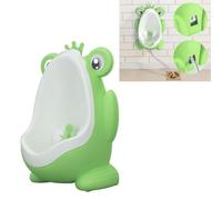 Cute Potty Training Urinal for Boys, Kids Urinal with Funny Aiming Target, Standing Toddler Urinal Wall Mounted Toilet (Green)