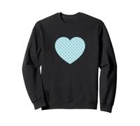 Cute Powder Blue Boho Tiny Polka Dot Pattern Minimalist Sweatshirt