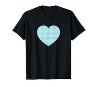Cute Powder Blue Boho Tiny Polka Dot Pattern Minimalist T-Shirt