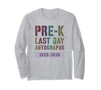 Cute PRE-K School Last Day 2026 Write My Autographs DIY Art Long Sleeve T-Shirt