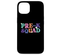 Cute Pre-K Squad Retro Groovy Preschool Student Teacher Case for iPhone 13