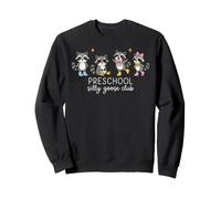Cute Preschool Silly Goose Club Raccoons Funny Kids. Sweatshirt