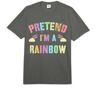 Cute Pretend I'm A Rainbow Colorful Flower Boho Rain Fairies Comfort Colors Adult Heavyweight T-Shirt