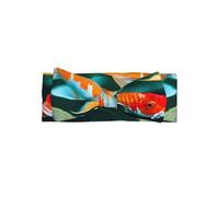 Cute Pretty Koi Fish Print Baby Bow Headband â€“ Full Moon Gift for Newborns, Toddlers â€“ Skin-Friendly Hair