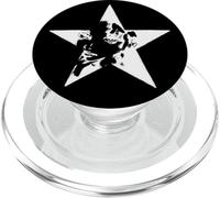 Cute Pretty Shy Girl Woman as Star Stencil Graffiti Art PopSockets PopGrip for MagSafe