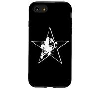 Cute Pretty Shy Girl Woman Star Stencil Graffiti Art Case for iPhone SE (2020) / 7 / 8