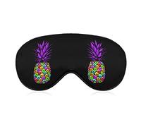 Cute Pretty Tropical Pine Eye Mask for Sleeping Blackout Night Blindfold with Adjustable Strap for Men Women Travel Yoga Nap