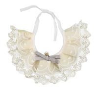Cute Princess Pet Cat Lace Scarf Breathable Soft Comfortable Lace Bib for Small Medium Cats Dogs (M)