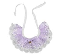 Cute Princess Pet Cat Lace Scarf Breathable Soft Comfortable Lace Bib for Small Medium Cats Dogs (M)