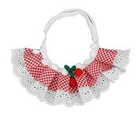 Cute Princess Pet Cat Lace Scarf Breathable Soft Comfortable Lace Bib for Small Medium Cats Dogs (S)