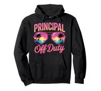 Cute PRINCIPAL OFF DUTY Beach Vacation Mom Cruise Swim Trip Pullover Hoodie