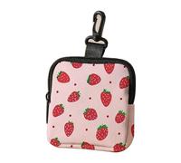Cute Print Coin Purse Durable Waterproof Zipper Pouch Key Holder Multifunctional Mini Earphone Case