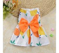 Cute Print Rabbit Clothes Summer Pet Dresses with Bow for Cats Rabbits Small Animals Clothing Outfit Bunny Dress Pet Supplies