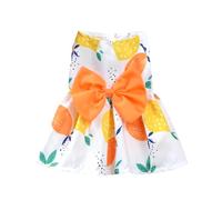 Cute Print Rabbit Clothes Summer Pet Dresses with Bow for Cats Rabbits Small Animals Clothing Outfit Bunny Dress Pet Supplies