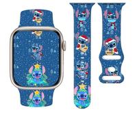 Cute Printed Cartoon Pattern Bands Compatible with Apple Watch Bands 38mm 40mm 41mm 42mm 44mm 45mm 49mm, Quality Soft Silicone Sport Band for iWatch Ultra SE and, Cartoon Monster, 38/40/41mm, Modern