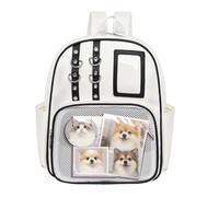 Cute PU Bag - Aesthetic Storage Bag Pin Display Organizer Soft Tote Bag with Transparent Board | Stylish Choice for Work, Fitness, Daily Life, Travel, Hiking, Outdo, White On Black, Siehe Beschreibung