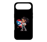Cute Puerto Rico Princess with Boricua Flag Wepa Taina Heart Case for iPhone Air