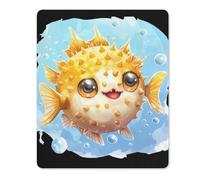 Cute Puffer Fish Novelty Mouse Pad Printed Non-Slip Keyboard Pads Laptop Mat Desk Protectors 7 * 8.5 8 * 10 10 * 12 Inch