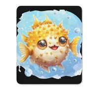 Cute Puffer Fish Novelty Mouse Pad Printed Non-Slip Keyboard Pads Laptop Mat Desk Protectors 7 * 8.5 8 * 10 10 * 12 Inch