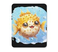 Cute Puffer Fish Novelty Mouse Pad Printed Non-Slip Keyboard Pads Laptop Mat Desk Protectors 7 * 8.5 8 * 10 10 * 12 Inch