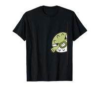 Cute Puffer Fish Peeking from The Side Funny Puffer Fish T-Shirt