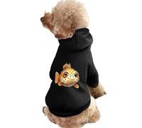 Cute Puffer Fish Printed Dog Hoodie Breathable Soft Cat Sweatshirt for Small Medium Large L