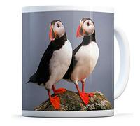 Cute Puffin Couple - Drinks Mug Cup Kitchen Birthday Office Fun #14150