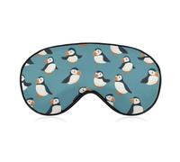 Cute Puffins1 Funny Eye Mask for Sleep with Adjustable Strap Blocks Light Eye Shade Cover