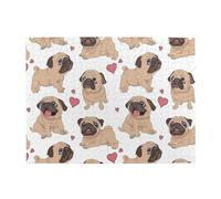 Cute Pug,500 Pieces Puzzles for Adults-Wooden Jigsaw Puzzle for Adults Elderly
