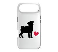 Cute Pug Design with a Heart for Dog Lovers Case for iPhone Air