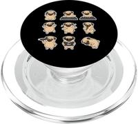 Cute Pug DJ Music Lover Funny Party Dog PopSockets PopGrip for MagSafe