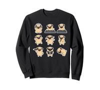 Cute Pug DJ Music Lover Funny Party Dog Sweatshirt