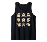 Cute Pug DJ Music Lover Funny Party Dog Tank Top