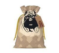 Cute Pug Dog Print Drawstring Pouch For Gifts,Reusable Adorable Gift Bags,Perfect For Jewelry And More