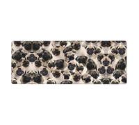 Cute Pug Gaming Desk Mat, Wide Surface Desk Pad for Keyboard, Mouse and Improved Gaming Stability