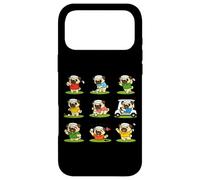 Cute Pug Golf Cartoon Hole In One Funny Golfer Dog Case for iPhone 17 Pro Max