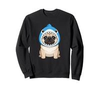 Cute Pug in Shark Costume Carnival Brazil Fun Sweatshirt