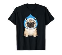 Cute Pug in Shark Costume Carnival Brazil Fun T-Shirt