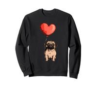Cute Pug Owner Pug Lover Colorful Portrait Dog Pug Sweatshirt