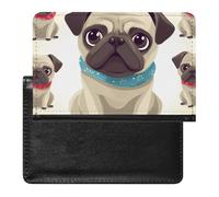 Cute Pug Passport Cover Protector Rfid Blocking Passport Holder Id Card Holder Secure Travel Wallet Organizer for Passport Tickets Credit Cards, style, One Size