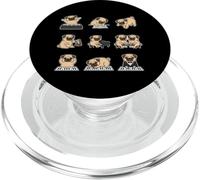Cute Pug Pianist Keyboard Dog Music Humor PopSockets PopGrip for MagSafe