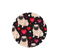 Cute Pug Printing 10 Pieces Air Freshener Car Hanging Cards Air Freshener Sheets With Rope For Cars Home