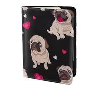Cute Pug Printing Passport Holder, Travel Essentials,Card And Passport Anti Theft Wallet,Sized To Fit All Standard Passports