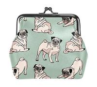 Cute Pugs Coin Purses Wallets Vintage Pouch Bags for Gift