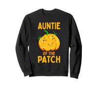 Cute Pumpkin Auntie of the Patch Halloween Family Costume Sweatshirt
